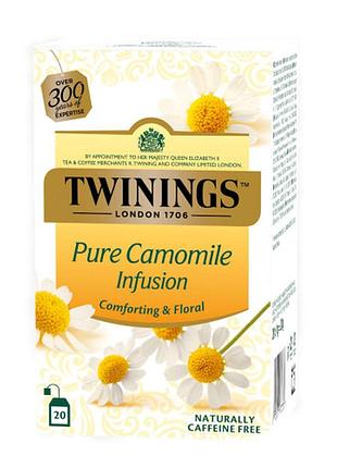 Чай twinings травяной ромашка 20 пакетиков