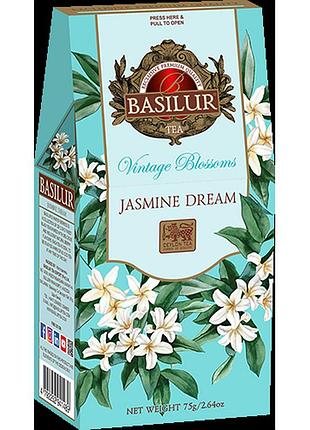 Чай черный basilur винтажные цветы жасминовая мечта 75 г картон