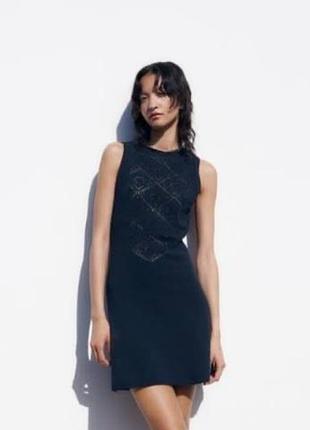 Вʼязана ажурна сукня zara