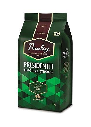 Кофе в зернах paulig presidentti original strong 1 кг