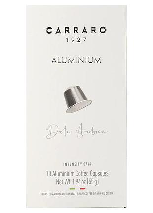 Кава в капсулах nespresso carraro arabica dolce al 10шт