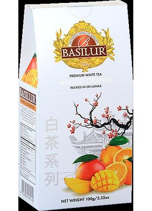 Чай белый basilur белый чай манго и апельсин 100 г картон