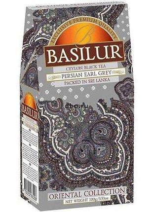 Черный чай basilur персидский граф грей картон 100 г