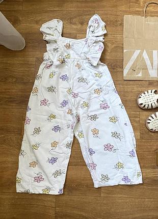 Комбінезон ромпер палаццо дівчинці муслін фірми zara 4-5 роки