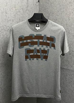 Сіра футболка від бренду g-star raw