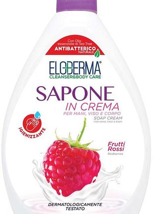 Рідке антибактеріальне крем-мило eloderma redberries дозатор 1000 мл