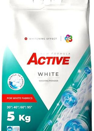 Стиральный порошок active white 5 кг 68 циклов стирки