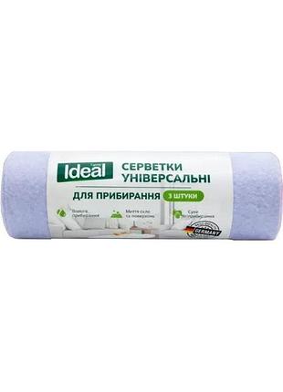 Салфетка family ideal универсальная для уборки 38 х 38 3 шт
