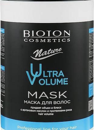 Маска bioton cosmetics naturе ultra volume объем и блеск 1000 мл