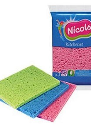 Салфетки целлюлозные nicols kitchenet 3 шт