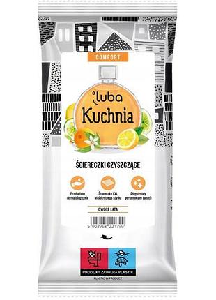 Вологі серветки для прибирання кухні luba comfort парфумовані 32 шт