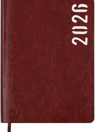 Еженедельник датированный 2026 a5 buromax mind вм21152-25 коричневый