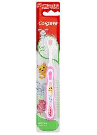 Зубна щітка дитяча colgate від 0 до 2 років суперм'яка