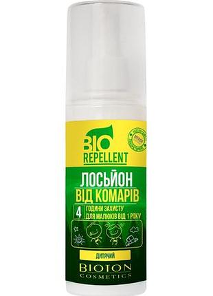 Дитячий лосьйон від комарів bioton cosmetics bio repellent 4 години захисту 100 мл