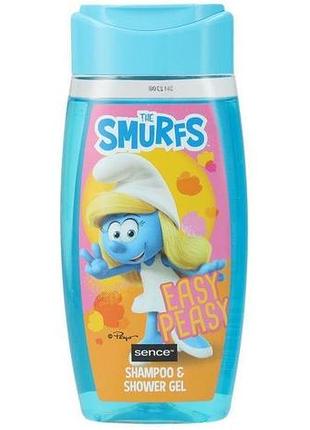 Детский шампунь-гель для душа 2в1 the smurfs easy peasy 210 мл