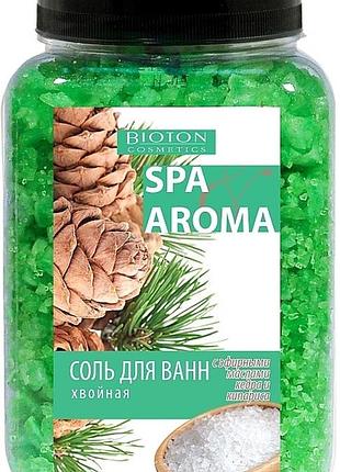 Сіль морська для ванн bioton cosmetics spa&aroma хвойна 750 г