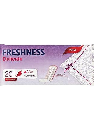 Щоденні гігієнічні прокладки freshness delicate 20 шт