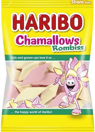 Зефир маршмеллоу haribo chamallows rombiss 225 г