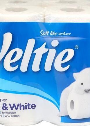 Туалетная бумага veltie soft & white 3 слоя 16 рулонов
