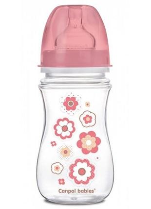 Детская бутылочка с широким антиколиковым отверстием canpol babies 35/217pin easystart newborn 240 мл