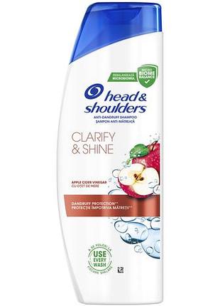 Шампунь head & shoulders очищение и блеск 330 мл