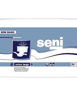 Подгузники для взрослых seni basic extra large 130-170 см 30 шт