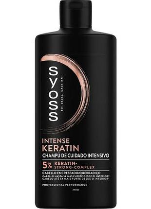 Шампунь syoss intense keratin 440 мл