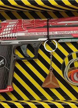 Резинкострел деревянный de-cr desert eagle code red