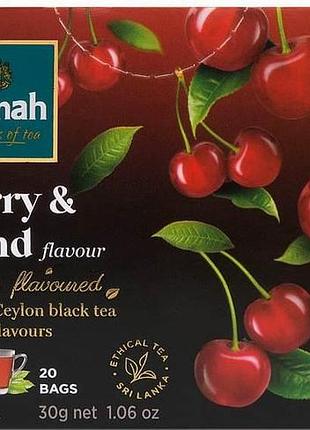 Чай черный dilmah cherry & almond 20 пакетиков 30 г