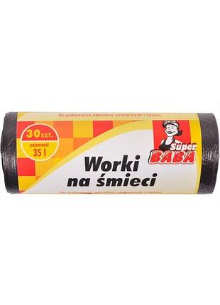 Пакети для сміття super baba 35 л 30 шт