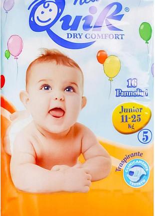 Підгузки дитячі quik 5 (11-25 кг) 16 шт