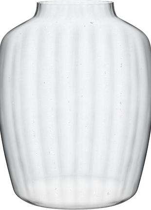 Ваза для цветов стеклянная rona ambiente optical 23 см