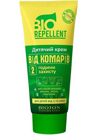 Дитячий крем від комарів bioton cosmetics bio repellent 2 години захисту 75 мл