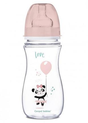 Детская бутылочка с широким антиколиковым отверстием canpol babies 35/222 pin easystart 300 мл