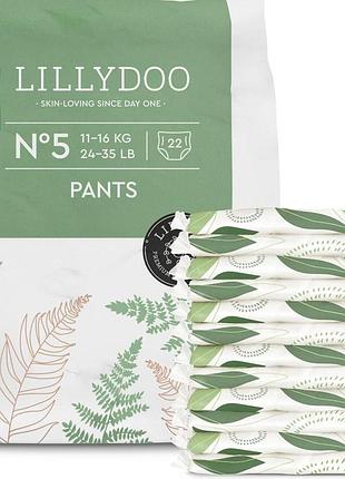 Эко-подгузники-трусики lillydoo green 5 (11-16 кг) 22 шт