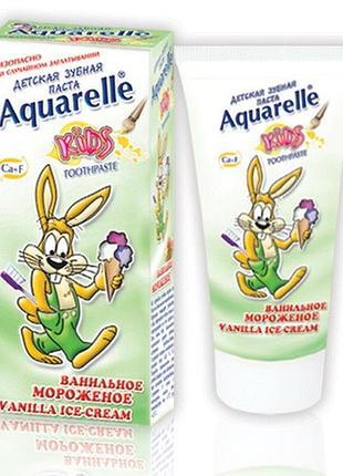 Зубная паста для детей aquarelle kids ванильное мороженое 50 мл