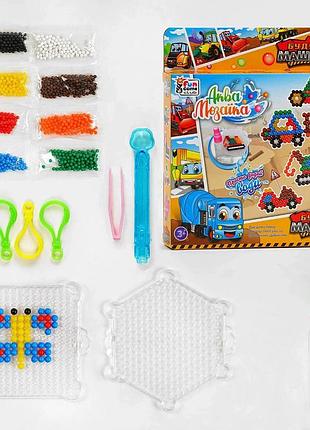 Настольная игра 23248 аква мозаика строй машины