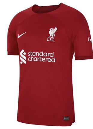 Футбольна дитяча ігрова футболка nike liverpool fc 2022/23 home stadium на 11-13 років червона