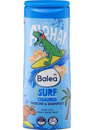 Детский гель для душа и шампунь balea surf osaurus 300 мл