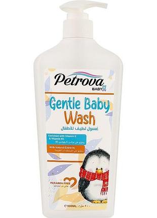 Детский гель для душа petrova gentle baby wash 500 мл