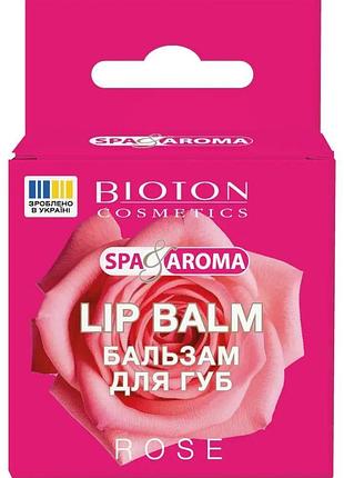 Бальзам для губ bioton cosmetics spa & aroma роза 5 мл