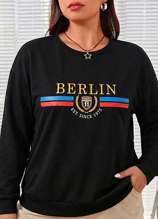 Світшот h&m divided "berlin" у стані new 🇩🇪 оверсайз знахідка для твого street-style! 🔥 бавовняний джемпер berlin est. 1975