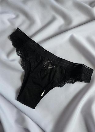 Трусики бразилиана черные xs hunkemoller