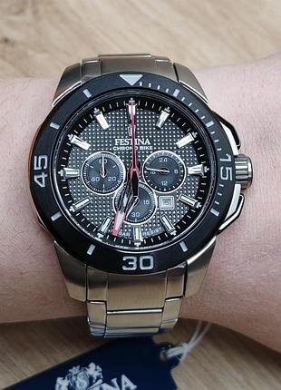 Мужские 10bar кварцевые часы festina chrono bike 20641/4