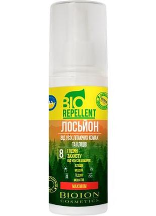 Лосьон от всех летающих насекомых и клещей bioton cosmetics bio repellent 8 часов защиты 100 мл