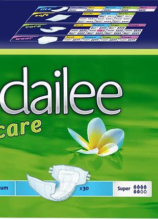 Подгузники для взрослых дышащие dailee care super medium 30 шт