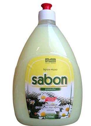 Рідке крем-мило армоні sabon ромашка запаска пуш-пул 700 мл