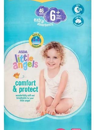 Подгузники asda little angels comfort & protect 6+ (16+кг) 46 шт