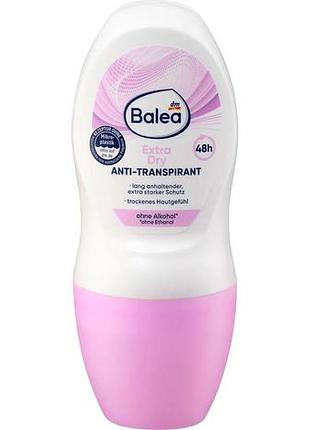 Дезодорант - антиперспірант кульковий жіночий balea extra dry 50 мл