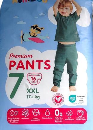 Підгузки-трусики kuniboo premium 7 (17+ кг) 16 шт